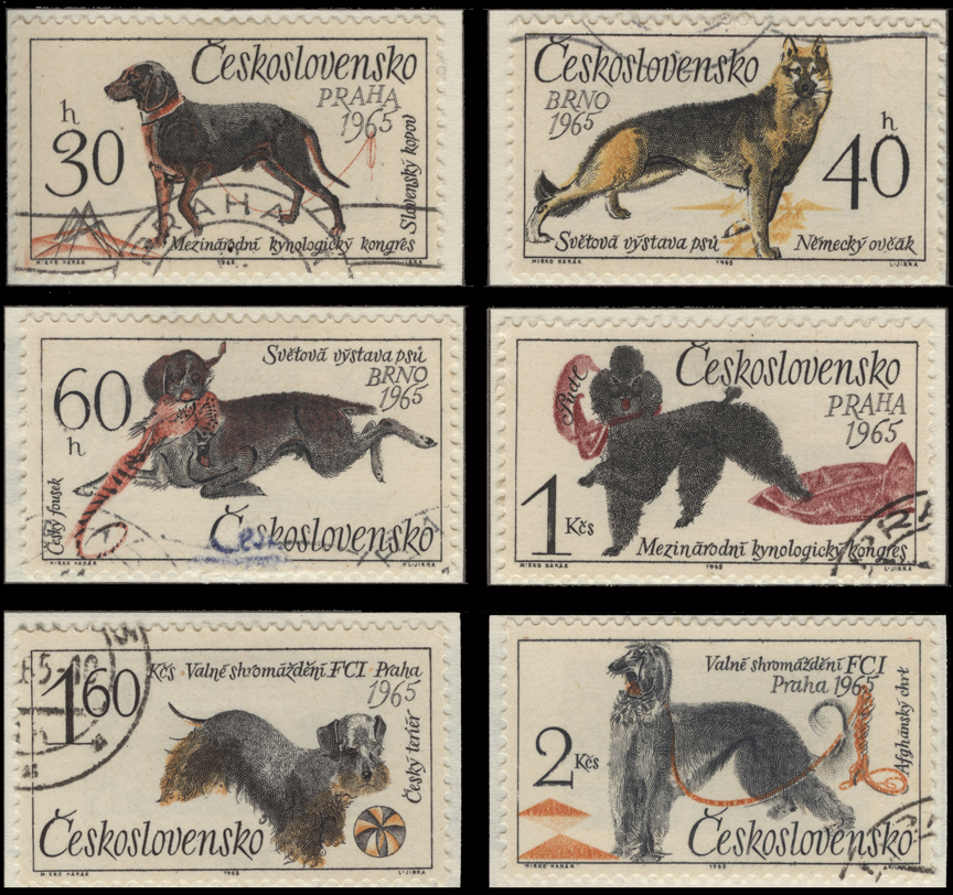 Czechoslovakia Dog Stamp