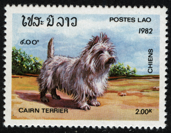 Laos Dog Stamp