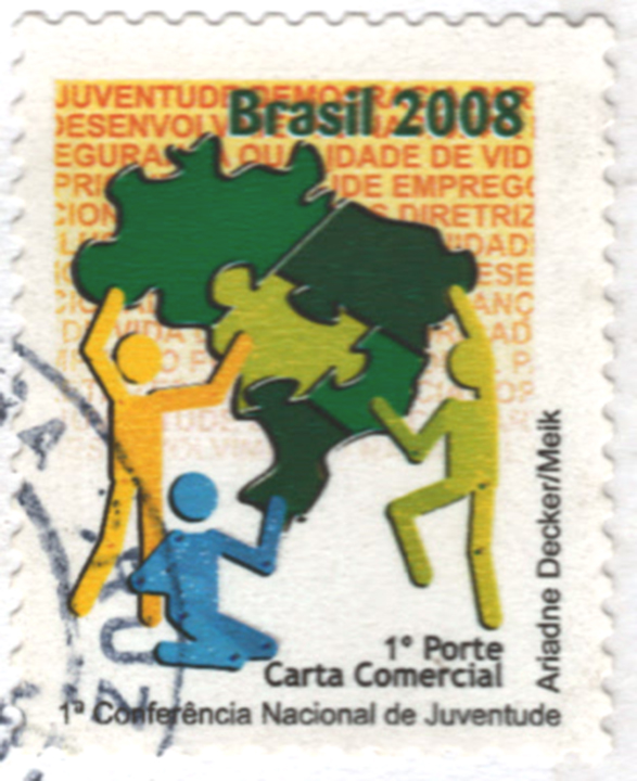 Puzzle Stamp from Brazil