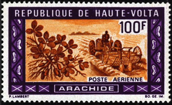 Burkina Faso Peanut Stamp