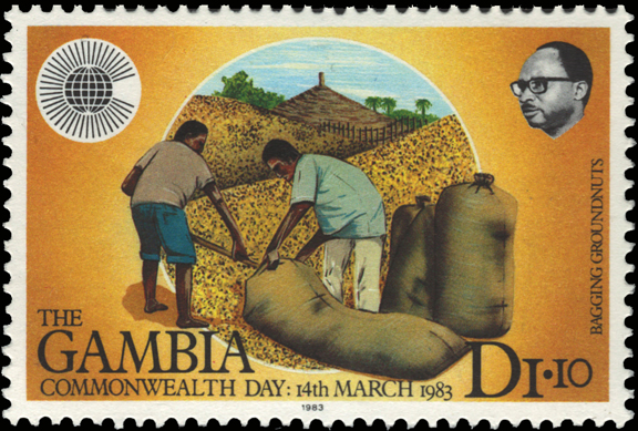 Gambia Peanut Stamp