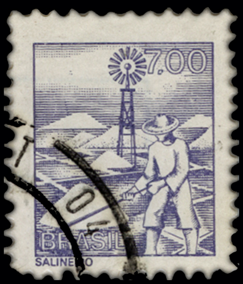 Brazil Salt Stamp