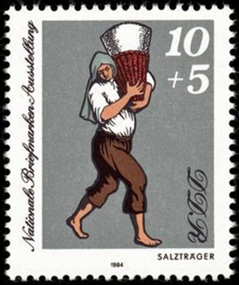 German Democratic Republic Salt Stamp