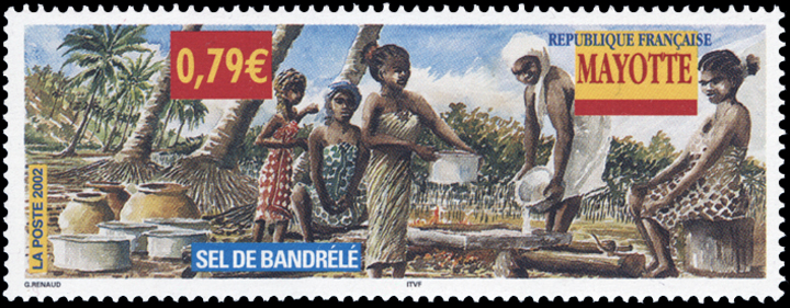 Mayotte Salt Stamp