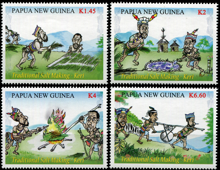 Papua New Guinea Salt Stamp