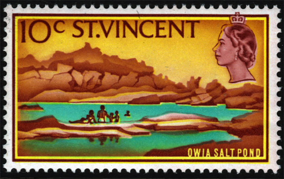 Saint Vincent Salt Stamp